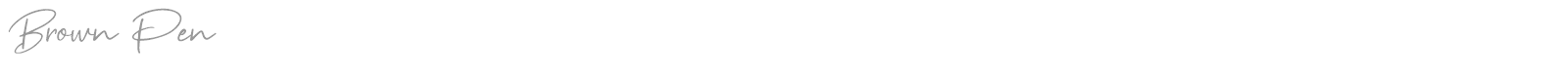 Brown Pen font preview